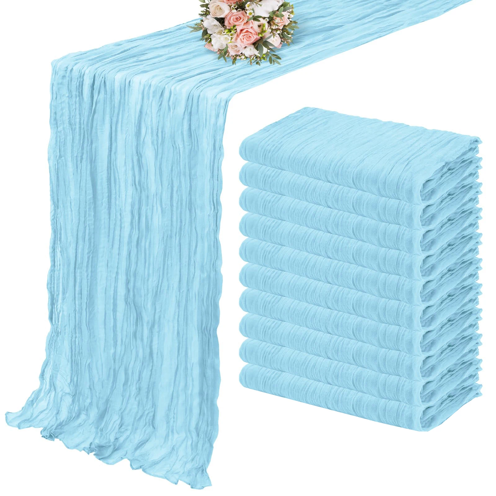 10Pcs Sky blue