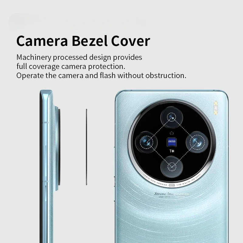 Premium Rear Camera Lens Cover - Durable Aluminum Metal Protector with Film