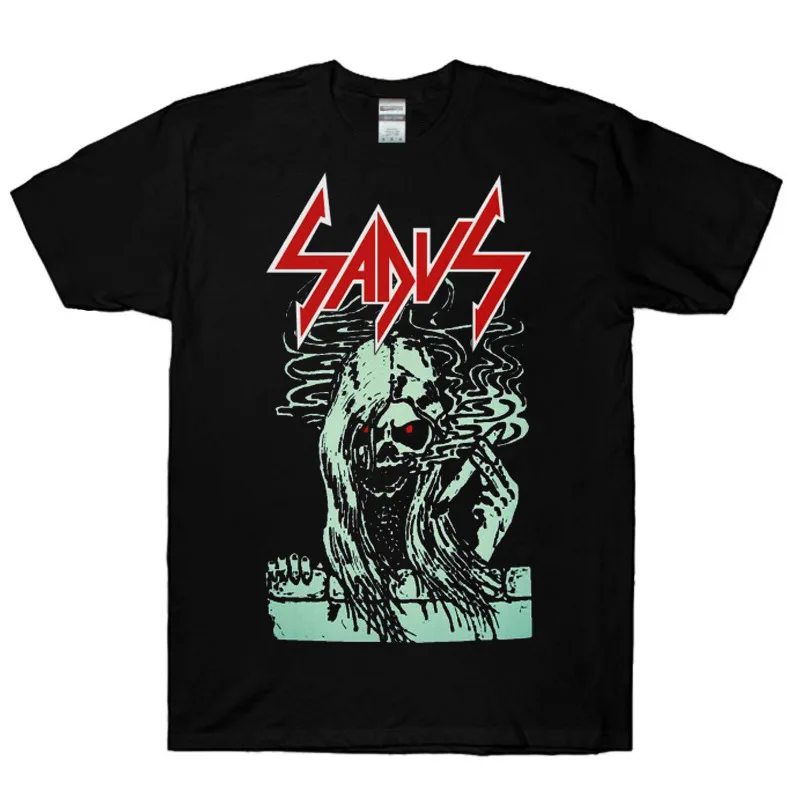 

Черная футболка для курения Sadus, полный размер