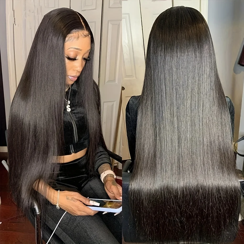 200 Density Straight Lace Front Wig Human Hair 13x4 HD Lace Front Wig for Women - Pre Plucked, Pre Cut, Bye Bye Knots 6