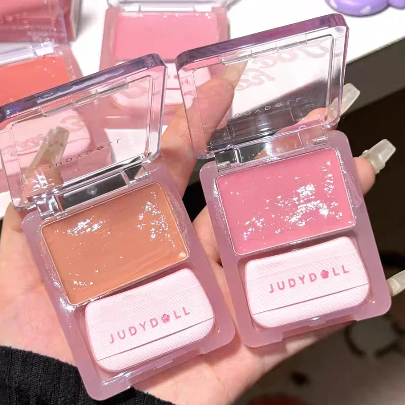 Judydoll Waterlight Powder Blusher Cream Multi Purpose Cream High Gloss Expanding Color Disk Sense Powder Blusher Makeup