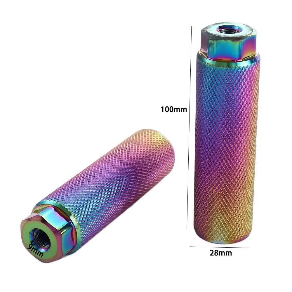 Accessories Mountain Bike Anti-Skid 3/8'' Axle Aluminum Alloy Cycling Stunt Pegs Bike Pegs Bike Footrest Lever Bicycle Pedals