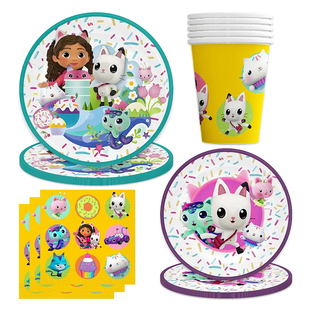 GabbyDollhouseCatsBirthdayPartyDecorationMadHatterPaperCup