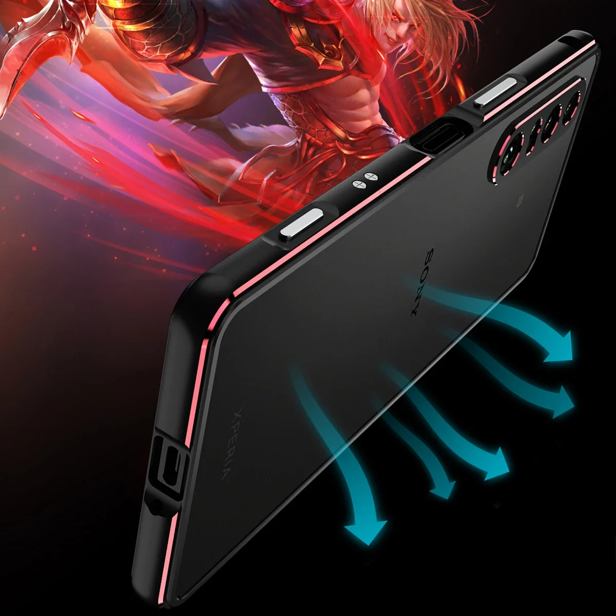 Aluminum bumper housing for SONY Xperia 1 IV 5 iii 10 iii 1 V metal camera protection frame XA1 XA2 shockproof housing