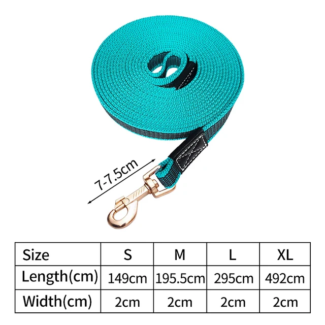 Long Dog Leash 1.5M/2M/3M/5M Big Large Pet Training Lead Rope Non Slip Walking Strap Durable Leashes Accessories correa perro 6