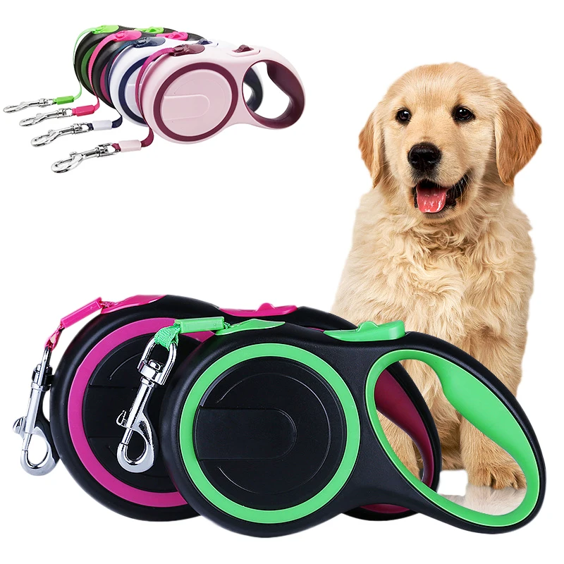 

3/5/8M Durable Nylon Dog Retractable Traction Rope Dog Leash Leads Automatic Extending Small Large Dogs Puppy Walking Leash Rope