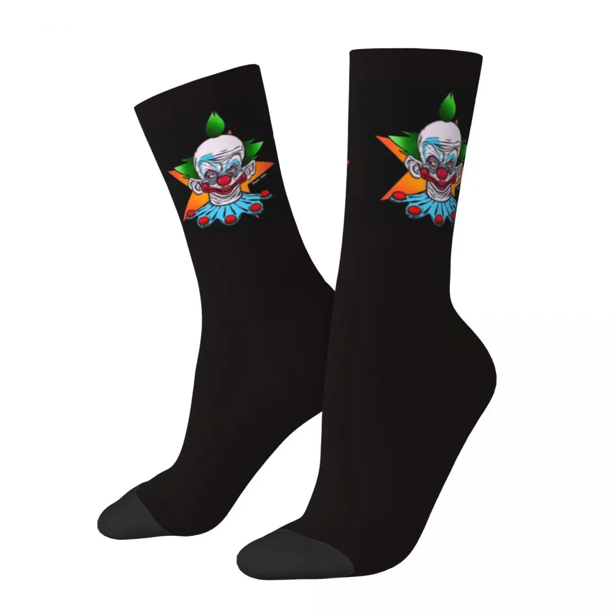 Killer Klowns Outer Space Funny Horror Collector Men Women Happy Socks Cycling Novelty Spring Summer Autumn Winter Stockings