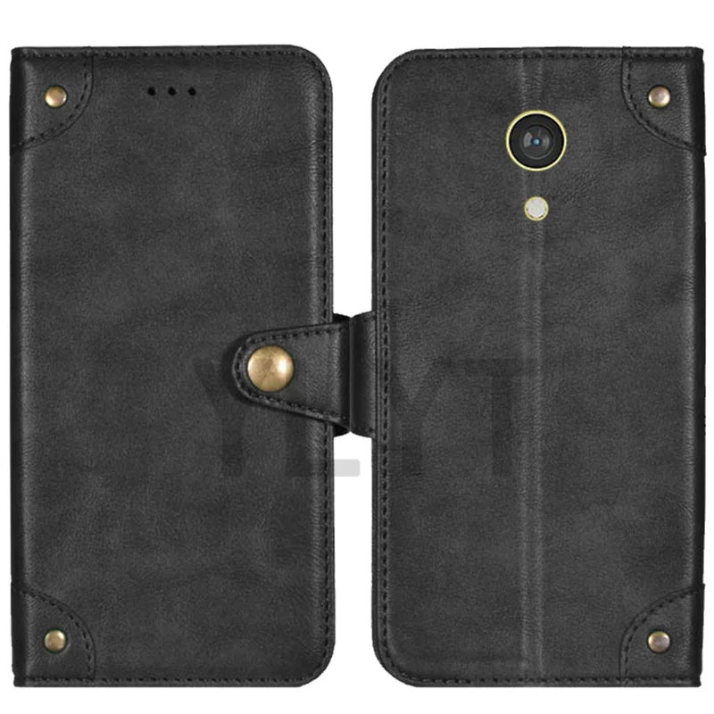 Vintage-Style Premium Flip Leather Wallet Phone Case