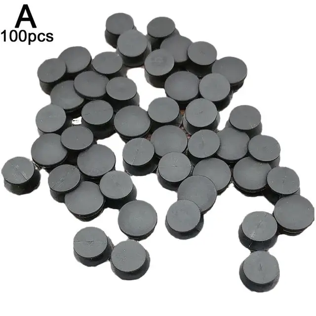 100pc Black Ornaments Back Piece Button Accessories Black Buckle