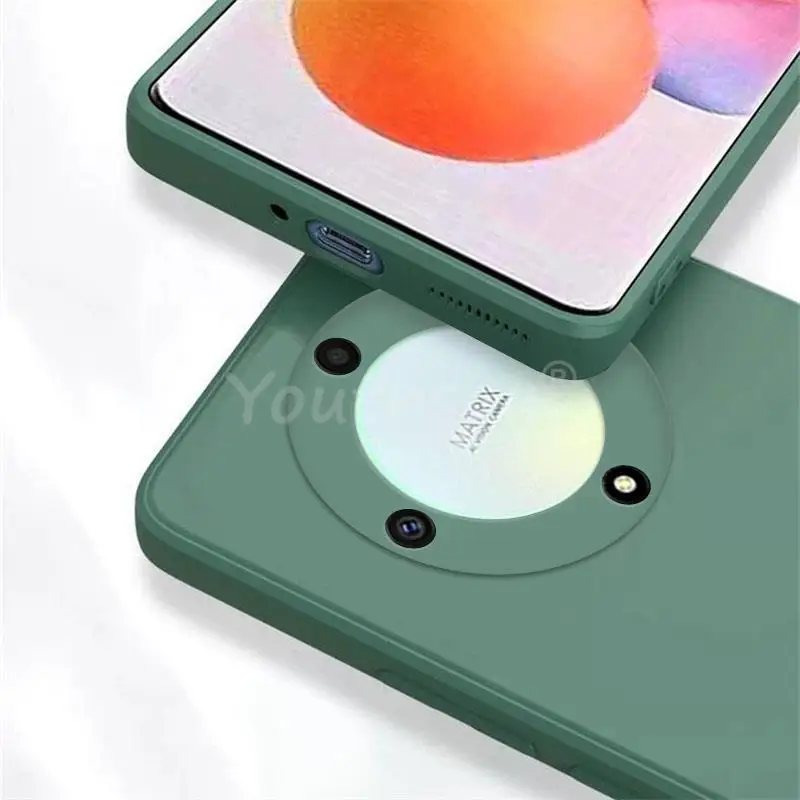 Premium Silicone Liquid TPU Protector Case for Honor – Enhanced Protection and Style