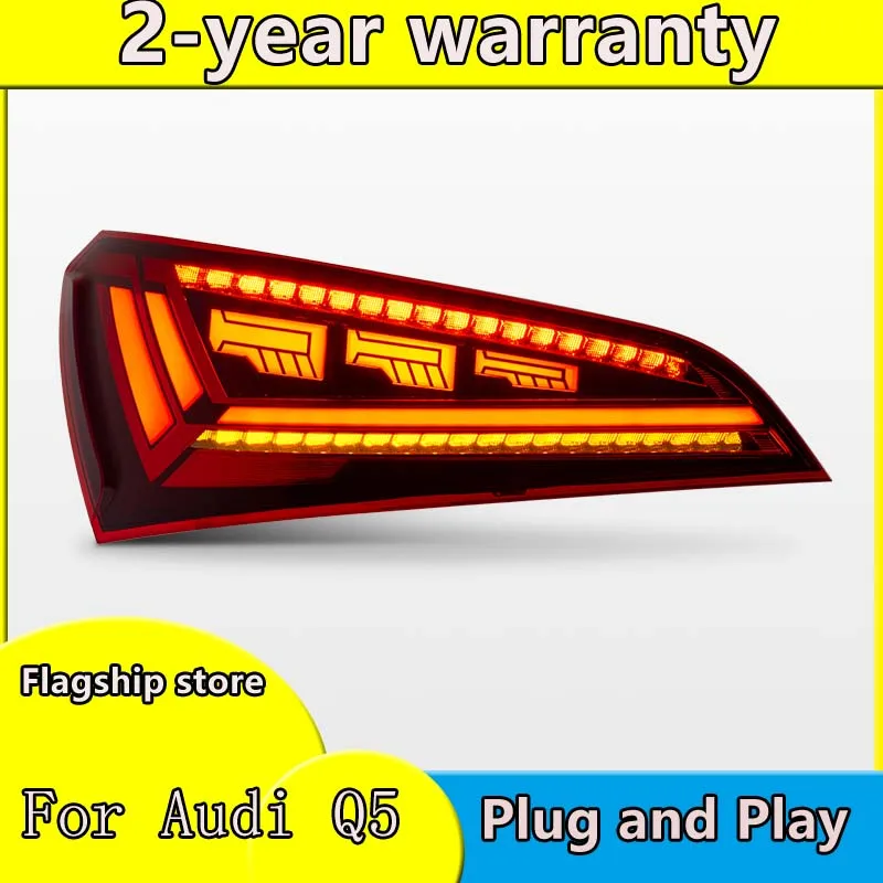 

Car Taillights For AUDI 2008-2018 LED Day Running Lights Streamer Turn Signal LED Brake Tail Lamps Auto Accessories