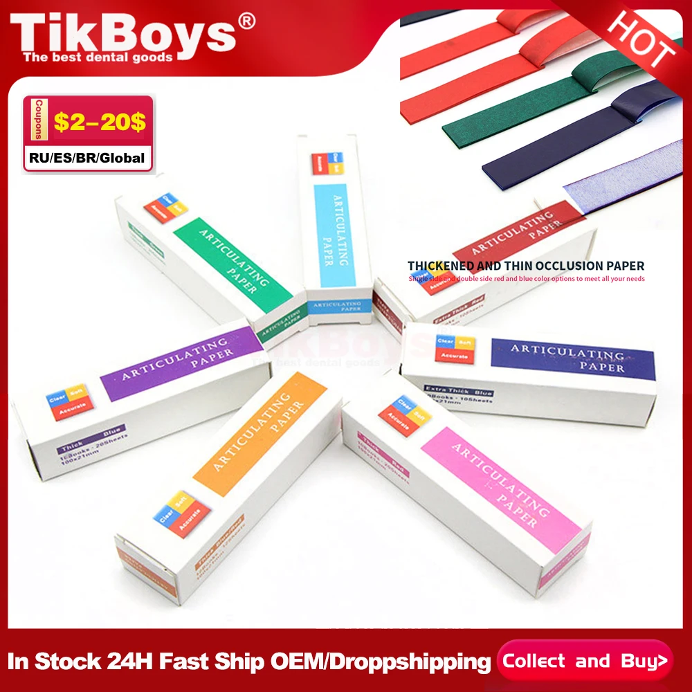 200SheetsDentalArticulatingPaperProductsOralDentistTeeth