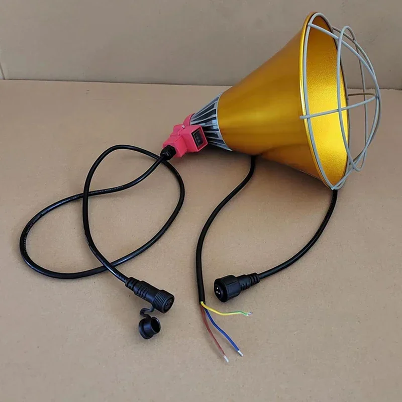 Heating Lamp Bulb Poultry Heating Bulb Insulation Lampshade Brooding Chicks Heating Lamping Two-speed Temperature Adjustment Veterinary Farm Livestock Husbandry 220V