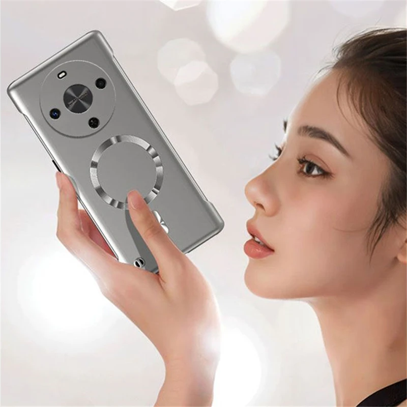 Ultra Thin Metallic Frameless Magnetic Shockproof Matte Phone Case