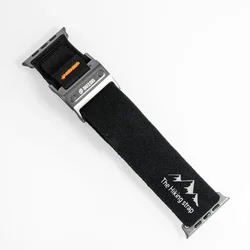Premium Nylon and Leather Watch Strap Bracelet for 42mm 44mm 45mm (BH)