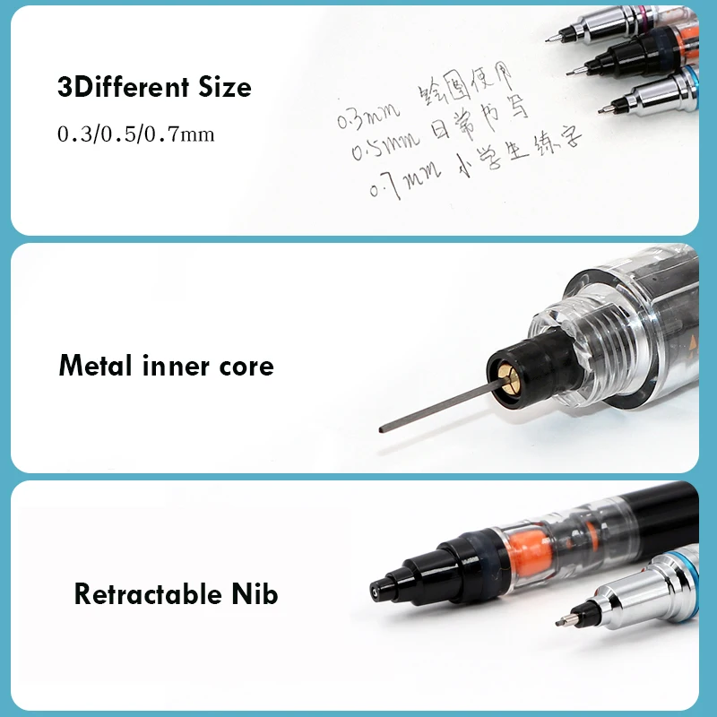 1pcs Uni Mechanical Pencil M5-559 0.3/0.5/0.7mm Lead Kuru Toga ADVANCE Low Center of Gravity Rotary lapiseira papeterie kawaii 5