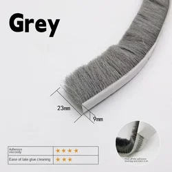 Multi - Length Windproof Self - Adhesive Insulation Seal Strip - 10M (9x23 Grey)