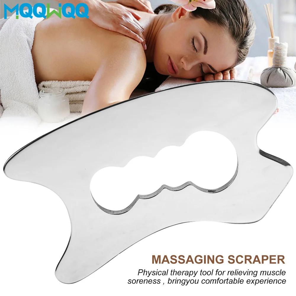 Fitness Muscle Scraping Massager Skin Tissue Myofascial Release Physical Therapy Fascial Knife Gua Sha Scraper Stainless Steel