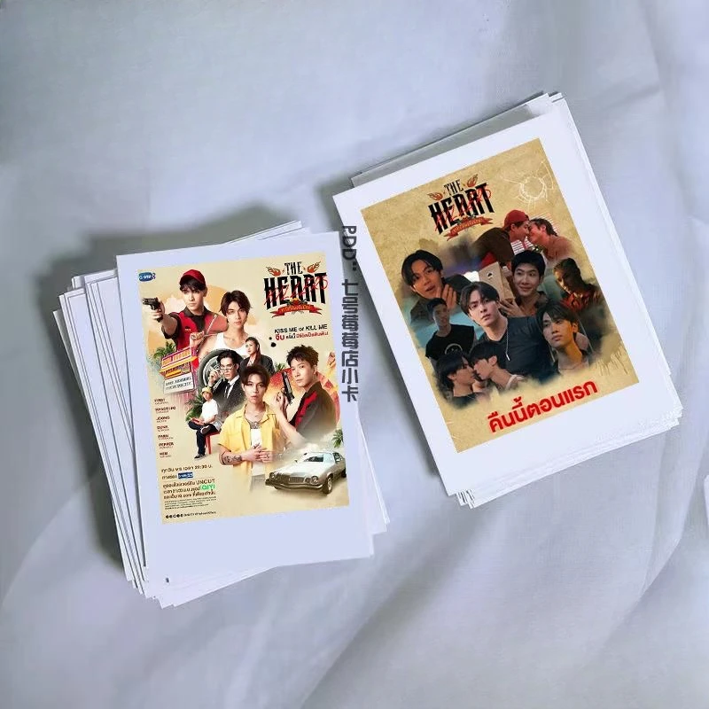 No Repeat Firstkhaotung Joongdunk Poster Lomo Card Pai Li De Thai TV The Heart Killers Drama Stills 3 Inch Small Cards 30/50PC
