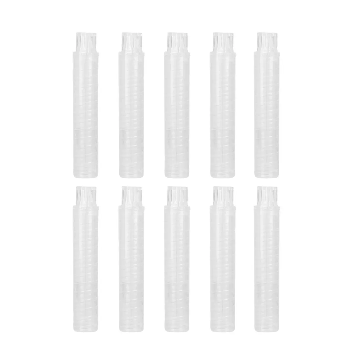 10Pcs 플라스틱 분필 홀더 투명한 디자인은 먼지 분필 파손으로부터 손을 보호합니다. 학생 교사 가정에 이상적입니다.
