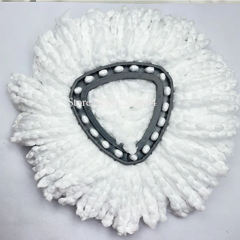Premium White Microfiber Spin Mop Replacement Cloths