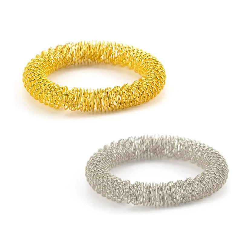 Anxiety Bracelets Acupressure Ring 2PCS Occupational Therapy Autism Relaxing Toys Juguetes Sensoriales Para Autistas
