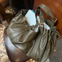 Sac à main à bandoulière Simple pour femmes, sac Boston élégant et polyvalent, sac de travail intérieur en Polyester doux 3