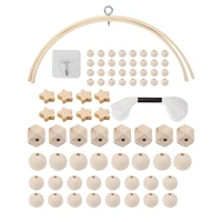 DIY Wind Chimes Accessories Kit For Making Baby Crib Mobile Wind Chime,Crib Bed Wood Mobile Hanger 1