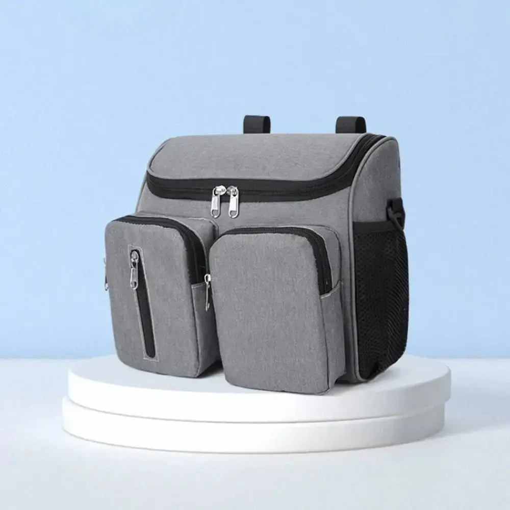 Waterproof Mommy Shoulder Bag Multi-Pocket Multifunctional Stroller Storage Hanging Bag Large Capacity Oxford Cloth