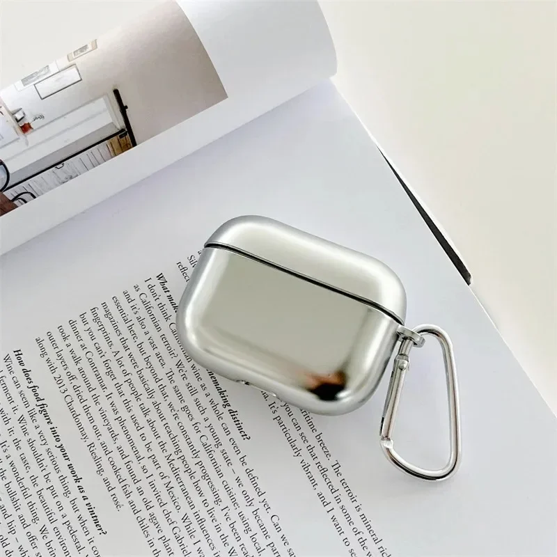 Sleek Electroplated TPU Earphone Protective Case with Hook