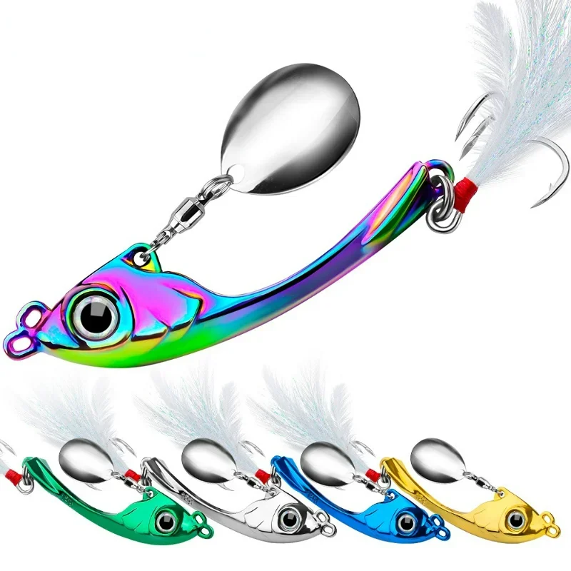 Spinner Bait 9g 13g 17g Metal Vib Fishing Lure Trolling Rotating