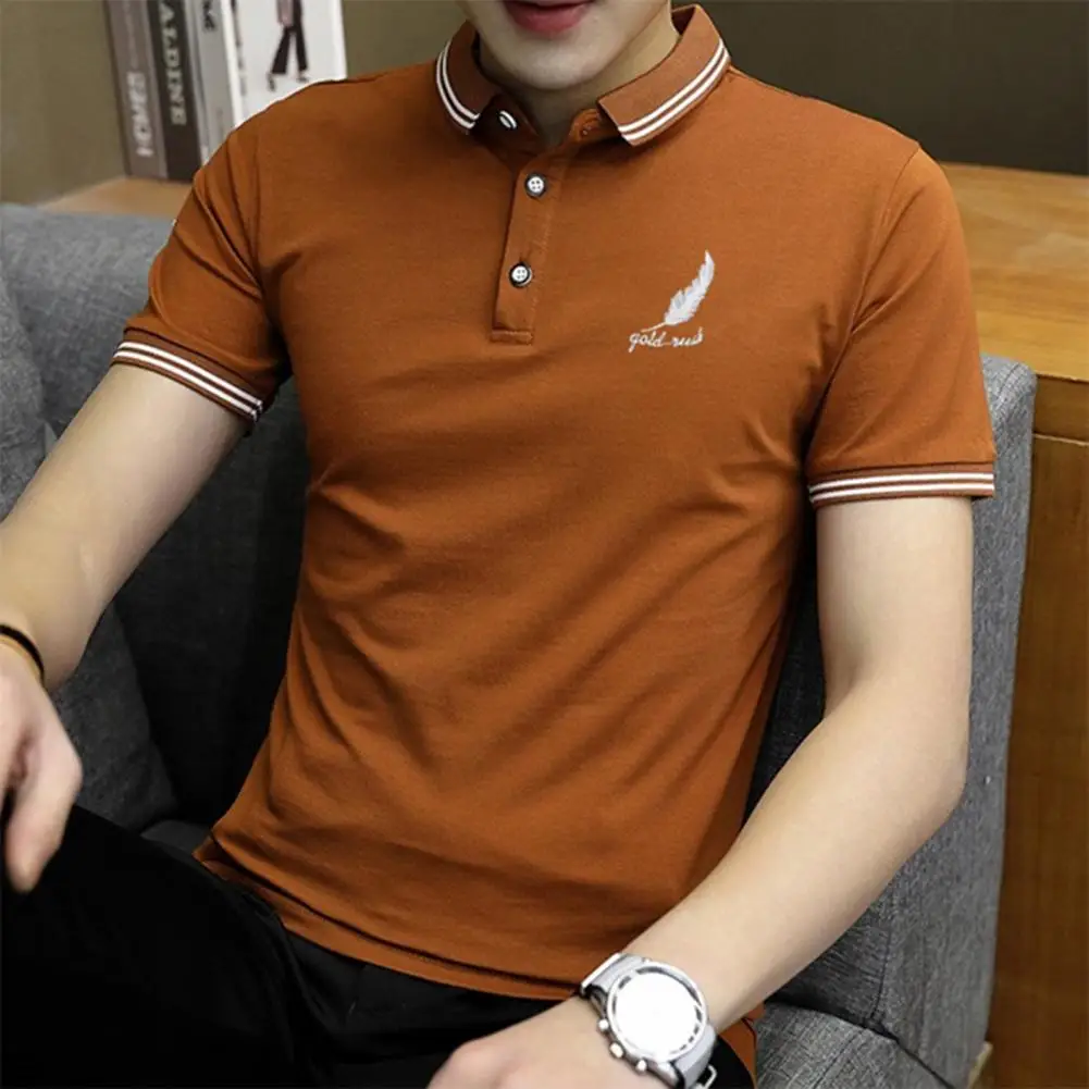 

Fabulous Summer Shirt Slim Fit Anti-pilling Shirt Formal Lapel Men Tops