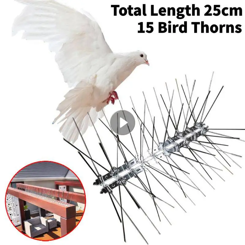 Bird Repellent Spikes Stainless Steel Owl Small Birds Fence Eco friendly Anti Pigeon Nail