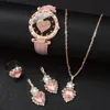Kegllect 5PCS Women Quartz Watch Set for Gift Heart Shaped Rhinestone Accessories   Mother Her 2