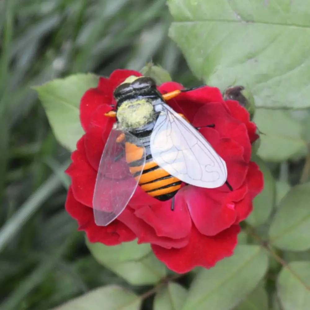 Hoge Imitatie Insectenbee Speelgoed Magnetische Koelkast Met Tuinieren Micro Landschap Decoratie