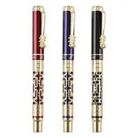 Metal Hollow Out Fountain Pen 3095 Converter Calligraphy Pens for Writing Drawing Journal Business Gift Ink Pen 1