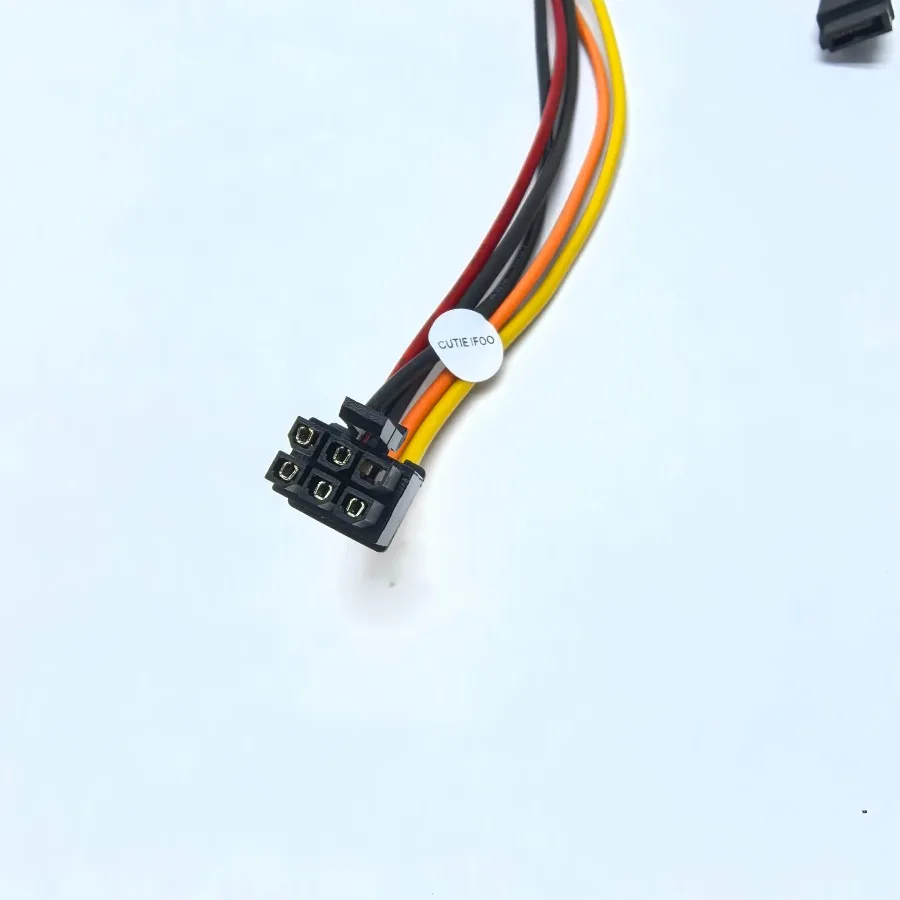 コンピュータ ATX メインボード電源ケーブル 6Pin SATA SSD HDD ODD