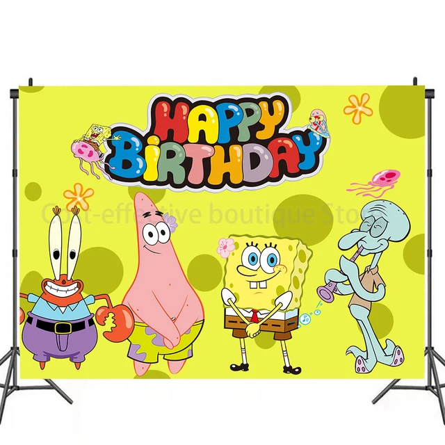 Spongebob Birthday Party Supplies | Spongebob Squarepants Party Ideas -  Birthday - Aliexpress