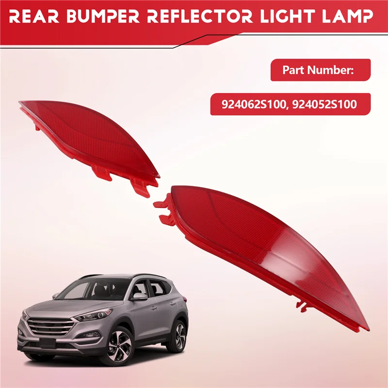 N26R-리어 범퍼 반사등 램프 투싼 2.0L 2.4L 2010-2015 924062S100 924052S100 용