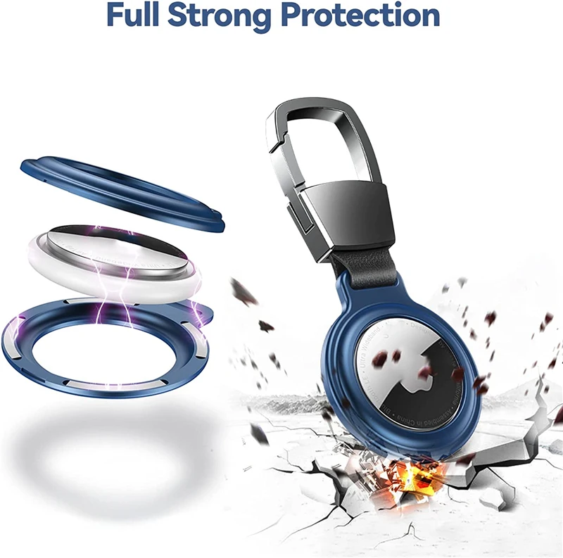 Metal Magnetic Keychain Holder Case for Tracker Devices