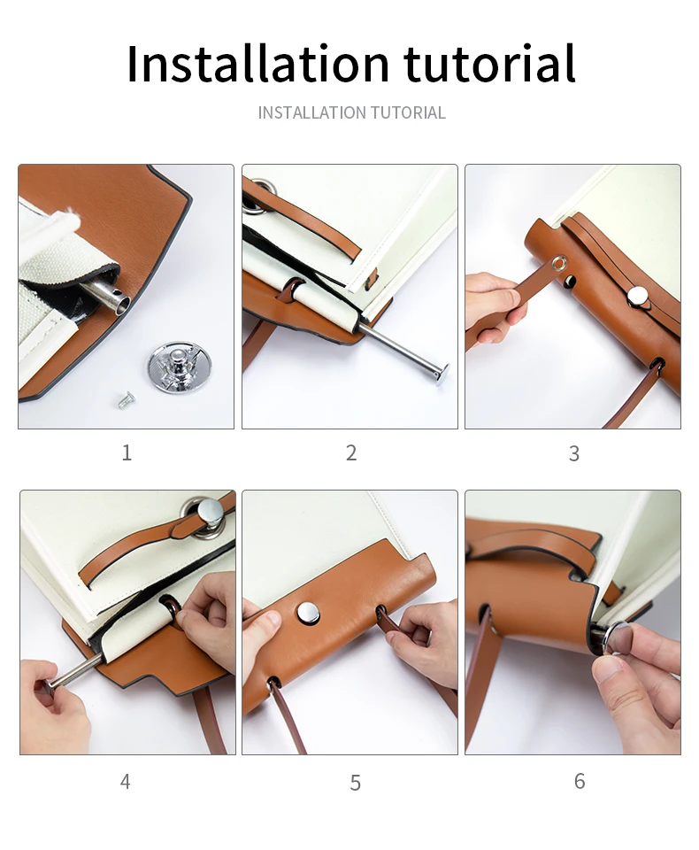 CRAZYSMITH 100% Genuine Leather Bag Strap For Hermes Herbag31 Short Shoulder Straps 110CM Modified Replacement Bag Accessories