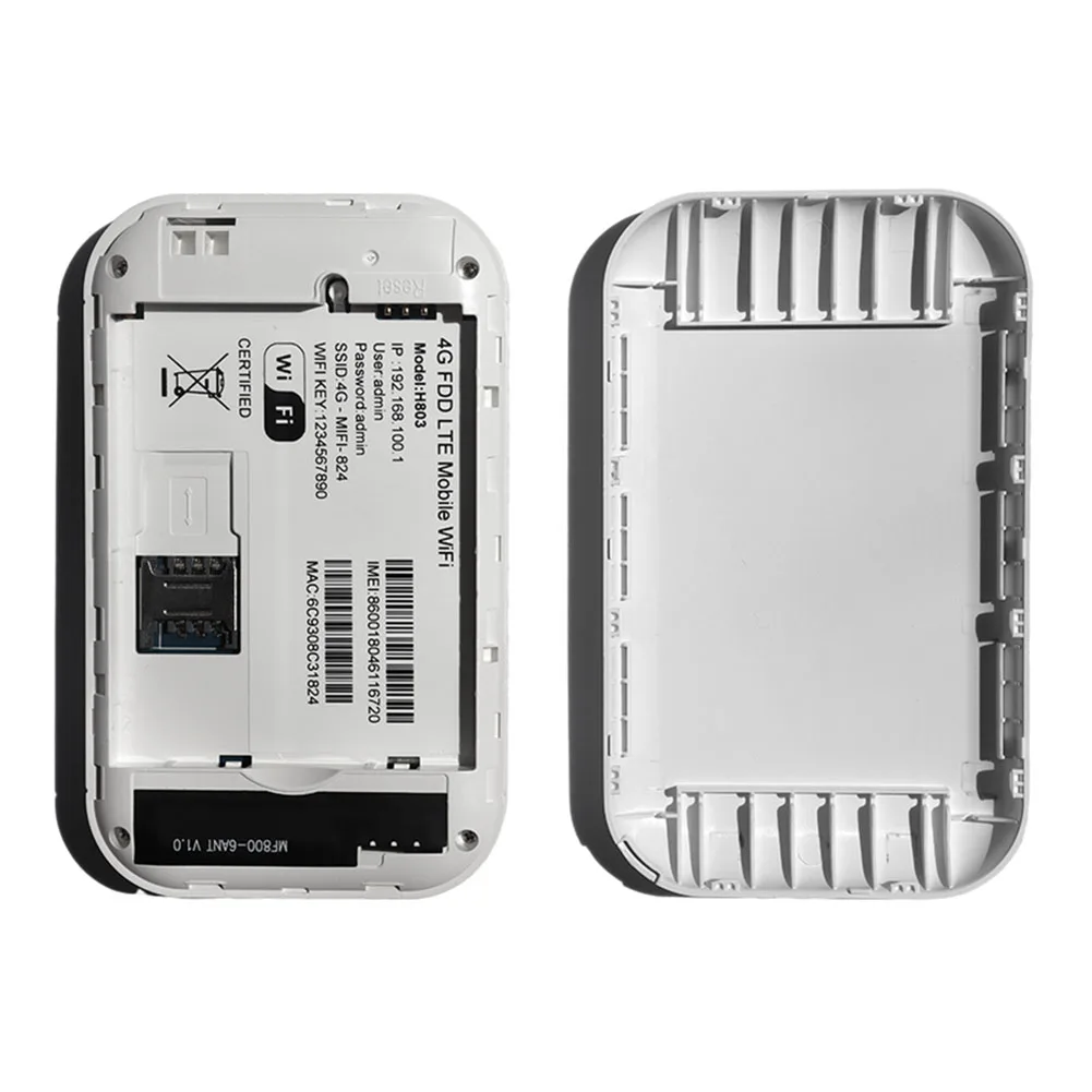 H803 4G Lte WIFI Router With Sim Card Slot 150Mbps Wireless Portable Router 3650mAh Unlock Modem Pocket WiFi Routers For Car