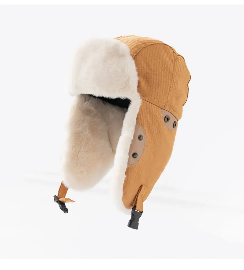 Doitbest Bomber Hats Earflap Russian Hat For Men Women Simple Winter Hat Windproof Cycling Skiing Winter Snow Hats winter hat earflap hat