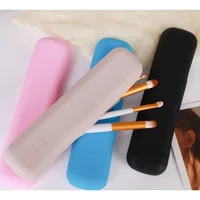New Silicone Cosmetic Organizer Portable Black/Pink/Blue Makeup Bag Pouch Waterproof Makeup Storage Case Travel Makeup Pouch 1