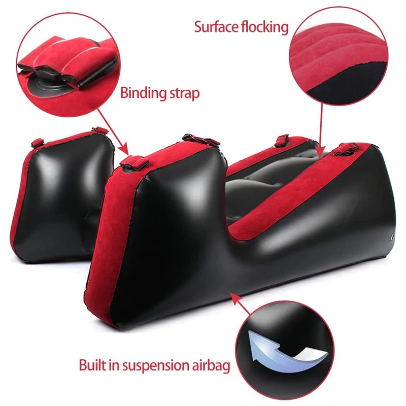 Inflatable Sofa Legs Tied Open Bondage Spreading Restraints Chair Couples Deeper Position Aid Pillow Husband And Wife Night Bed 6