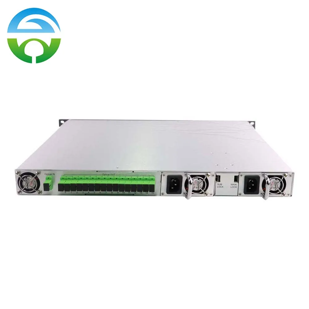 1550Nm Catv Amplificatore Ottico 16 X16Dbm Sc/Apc Doppio Alimentatore Senza Wdm Edfa