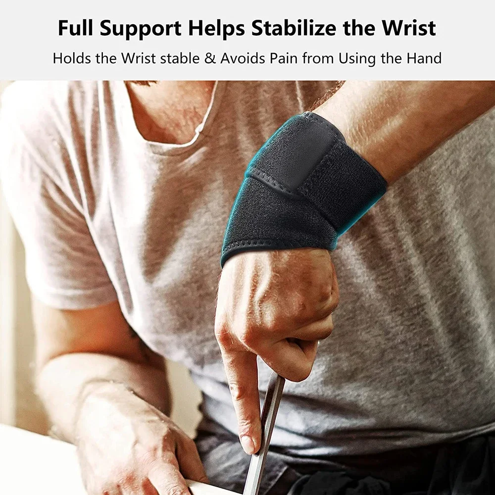 1Pcs Wrist Compression Wrap Hand Support Women Men Sprain Wrist Brace Tendonitis Pain Relief Carpal Tunnel Wraps Sports