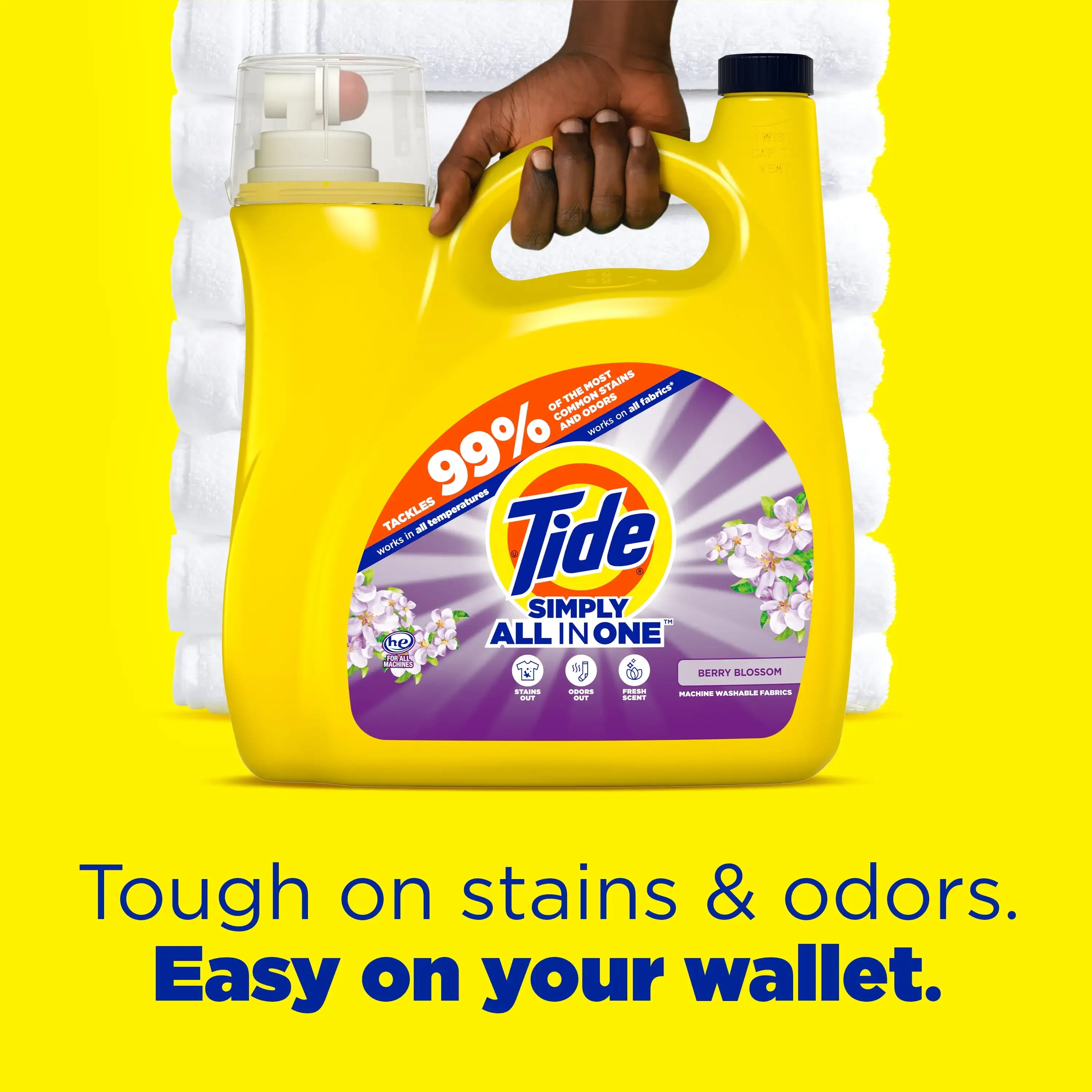 Simply Liquid Laundry Detergent Berry Blossom 89 Loads 117 Fl Oz Can Be Used in All HE and Standard Washing Machines