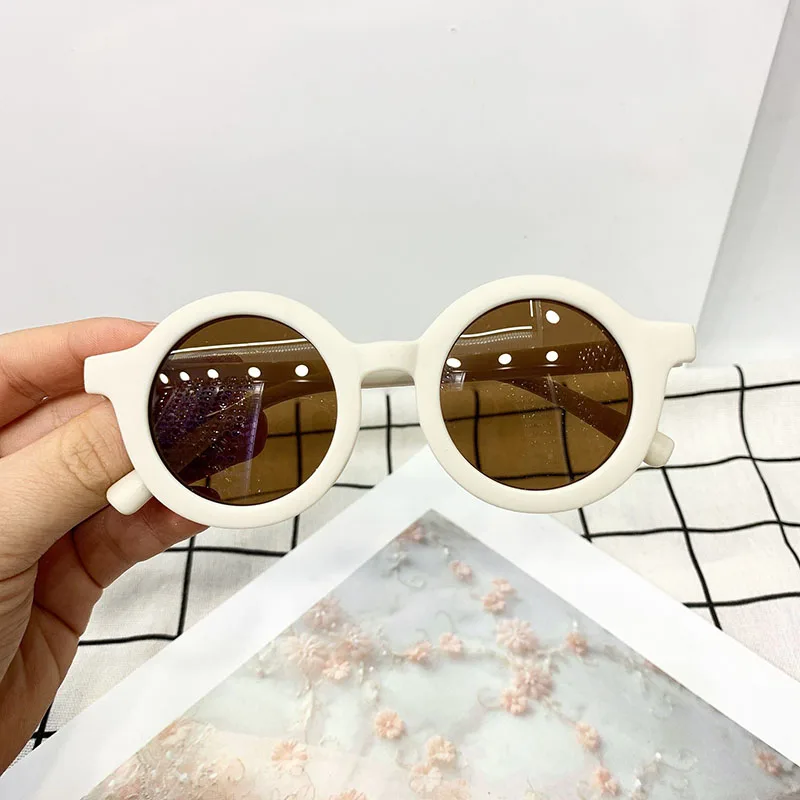 Summer Cool Kids Sunglasses Uv Protection Baby Girl Boy Sunglasses Round Frame Outdoor Uv400 Beach Children Glasses Accessories designer baby accessories Baby Accessories