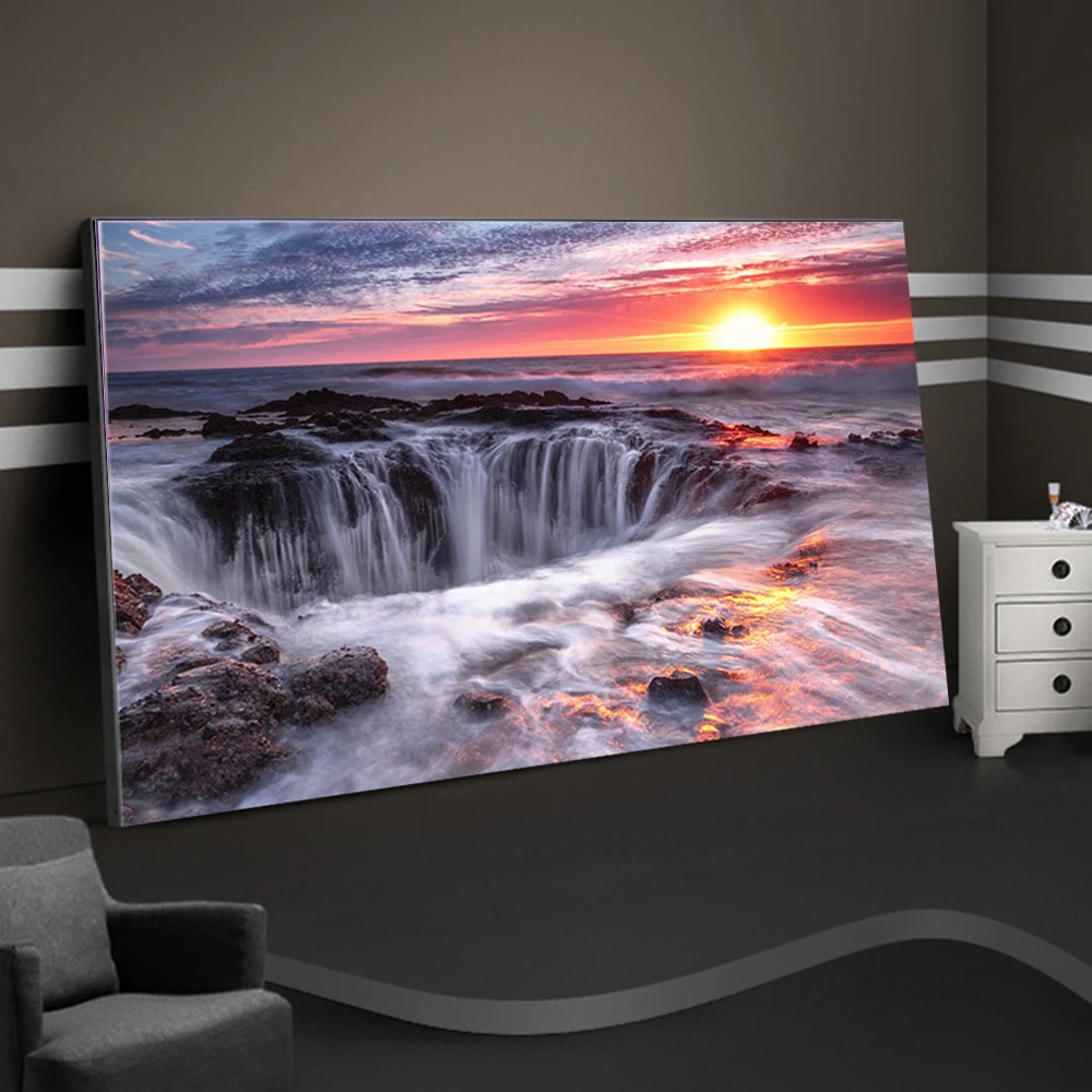 Waterfall Landscape 5D Diamond Painting Landscape Diamond Mosaic Rhinestone Embroidery Full Round Diamond Cross Stitch Kit